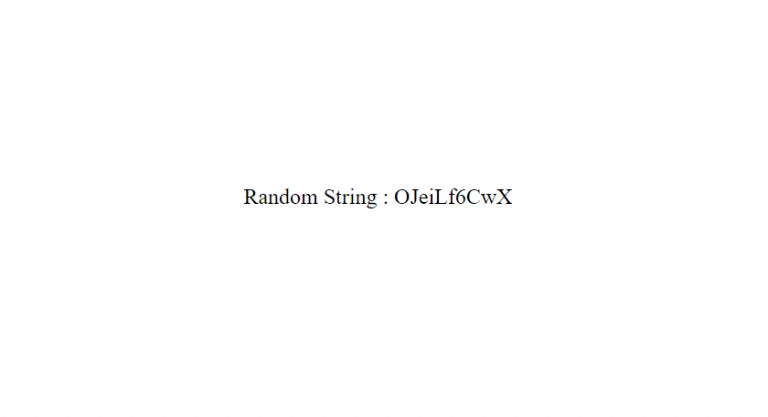 generate random string